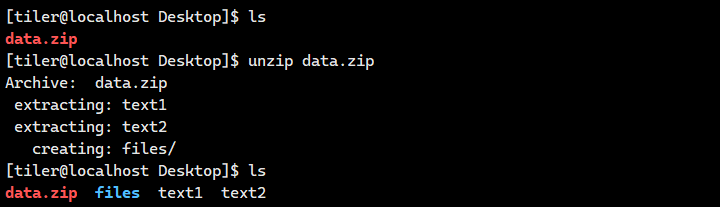 unzip
