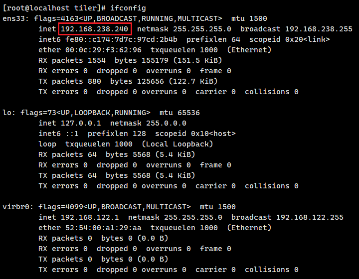 ifconfig