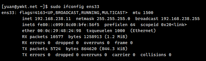 ifconfig