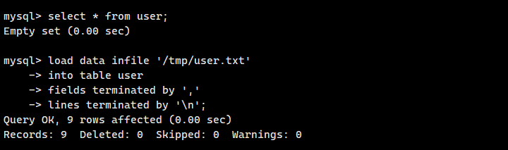 mysql