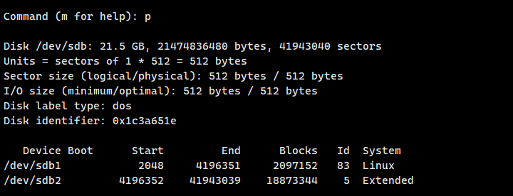 fdisk